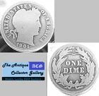 Antique 1901⌛US Philadelphia Mint Silver Barber Dime🪙Antique🪙