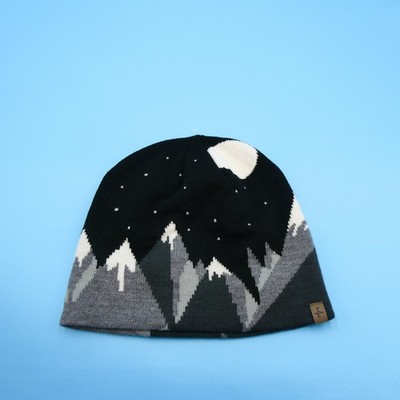 Ouray Sportswear Beanie Mens One Size Yellowstone Club Black Mountain Knit Hat