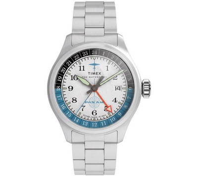 Timex  Waterbury x Pan Am GMT Stainless Steel Men's Watch TW2Y94600