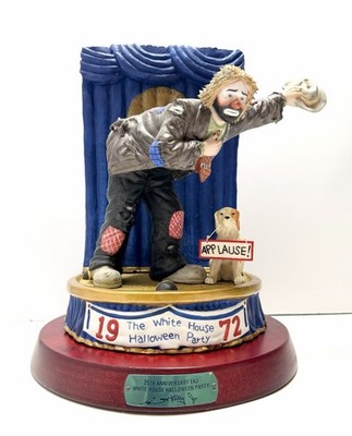 Vintage Low Number Emmett Kelly Jr 1972 White House Halloween Party Flambro 0250