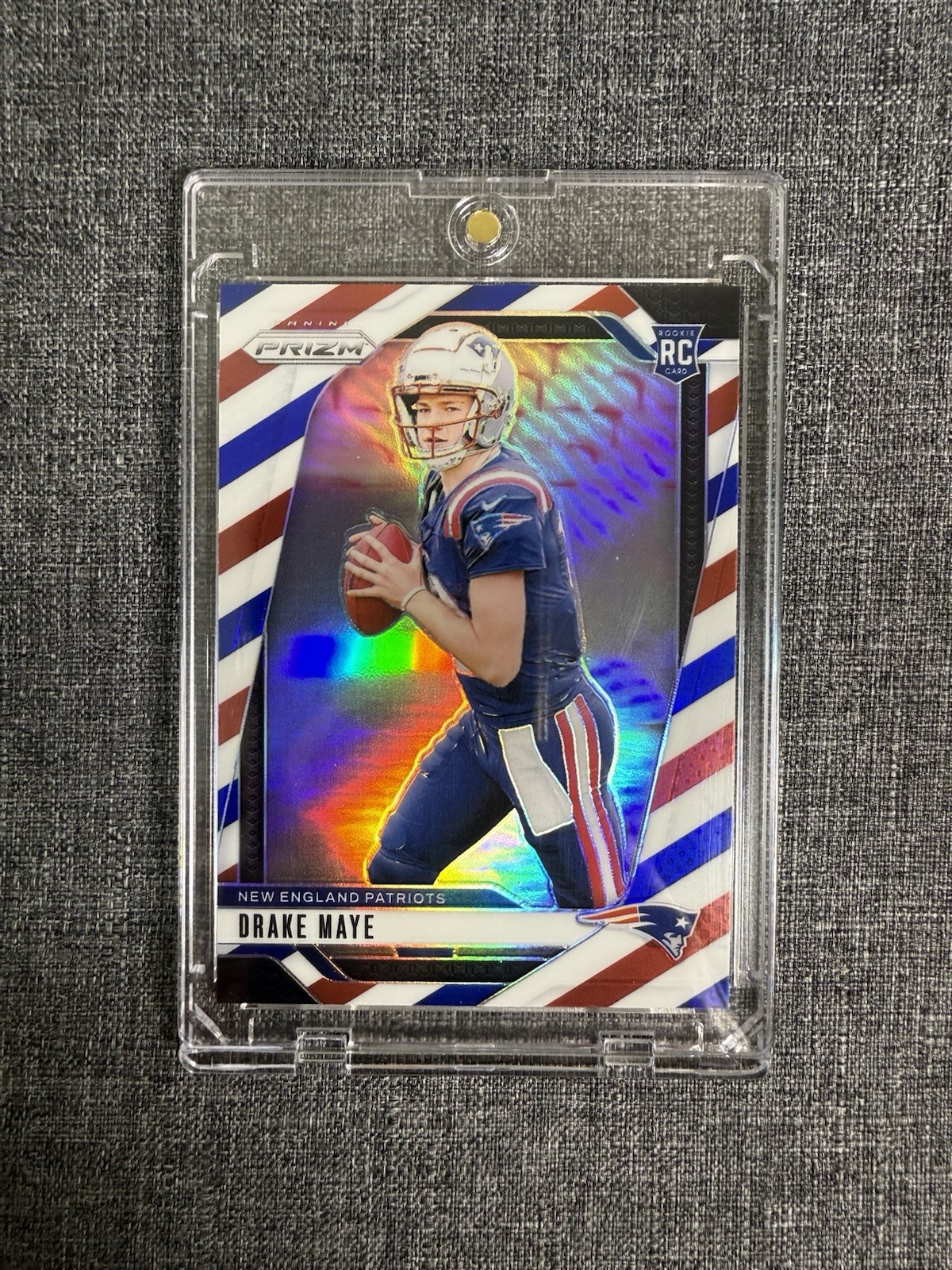 2024 Panini Prizm Drake Maye RC #329 Red White Blue Rookie New England Patriots