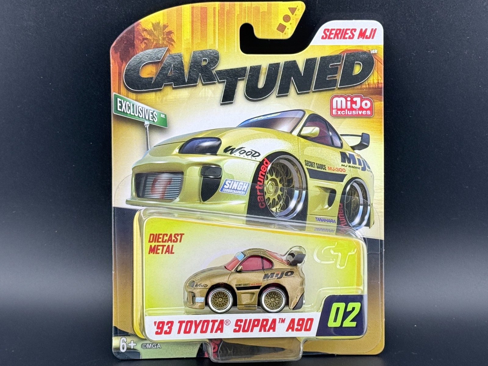 CarTuned 1993 Toyota Supra A90 (JDM) Gold #02 Mijo Exclusive Series 1 1/64