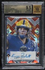 2022 Leaf Metal Draft Orange Crystals 1/4 Kenny Pickett #PA-KP1 BGS 9.5 Auto z7j