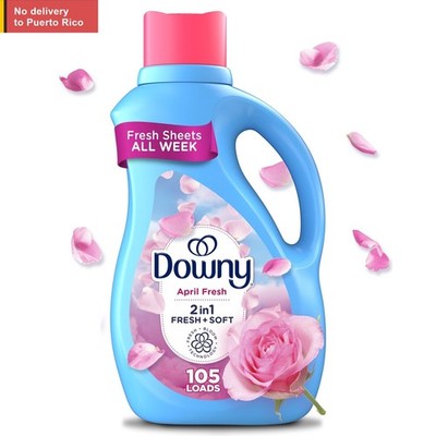 Liquid Fabric Softener, April Fresh Scent, 77 fl oz, 105 Loads Fast delivery