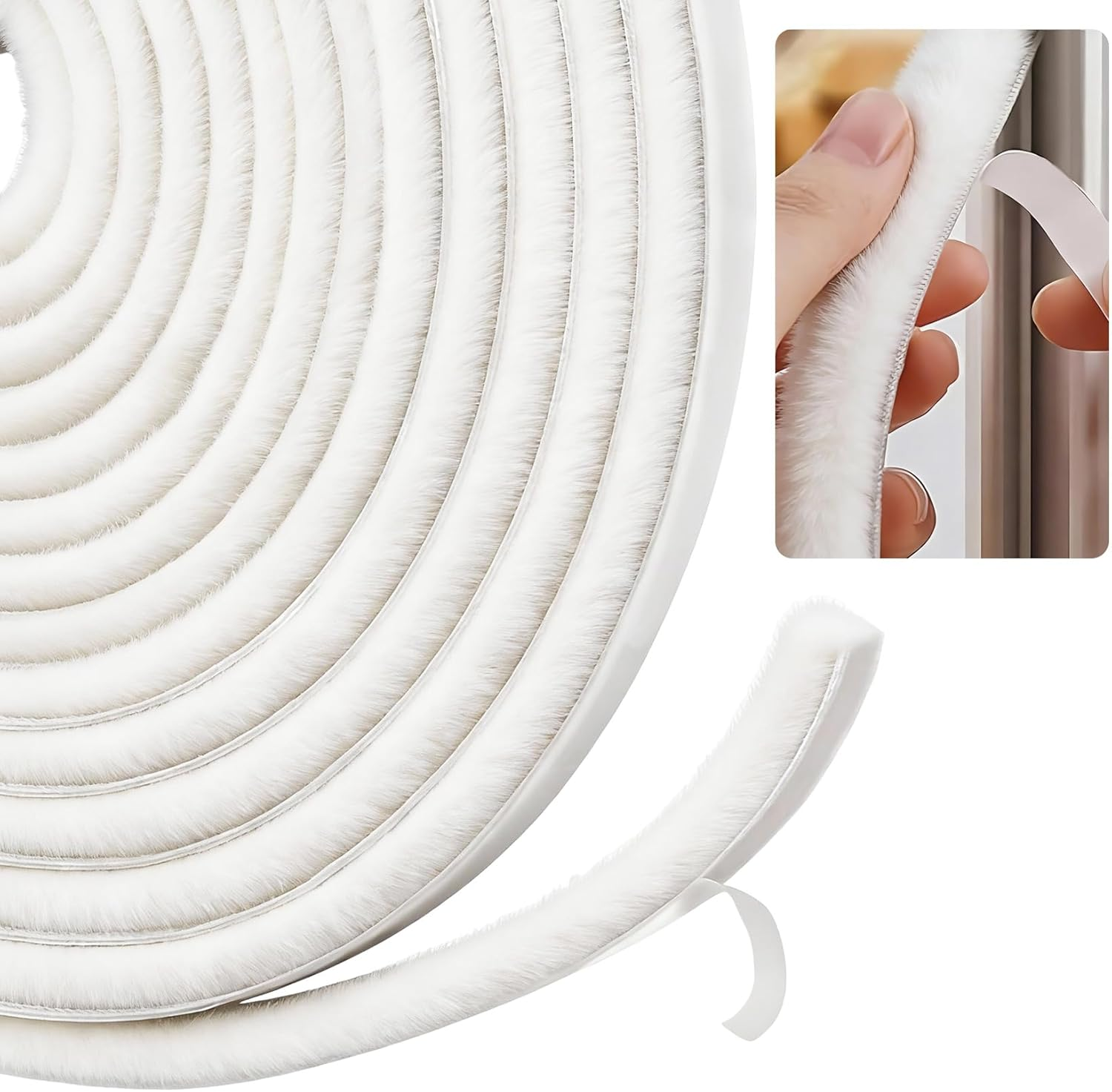 5 Meters Draft Excluder for Doors, Window Seal Strip, Adhesive Draught Stopper,