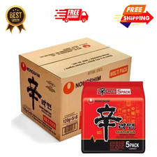Nong Shim SHIN Ramyun Nongshim Spicy Ramen Noodles 120g (40 Packs) HALAL & VEGAN