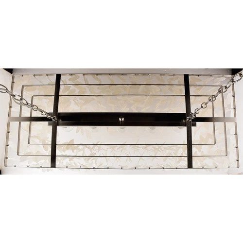 Vaxcel Lighting P0240 Nickel Elsa 5-Light 36"W Linear Chandelier - Picture 4 of 9