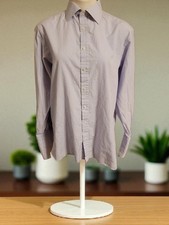 Thomas Pink Shirt Jermyn Street London Light Purple Button Front Shirt 16/ 34.5
