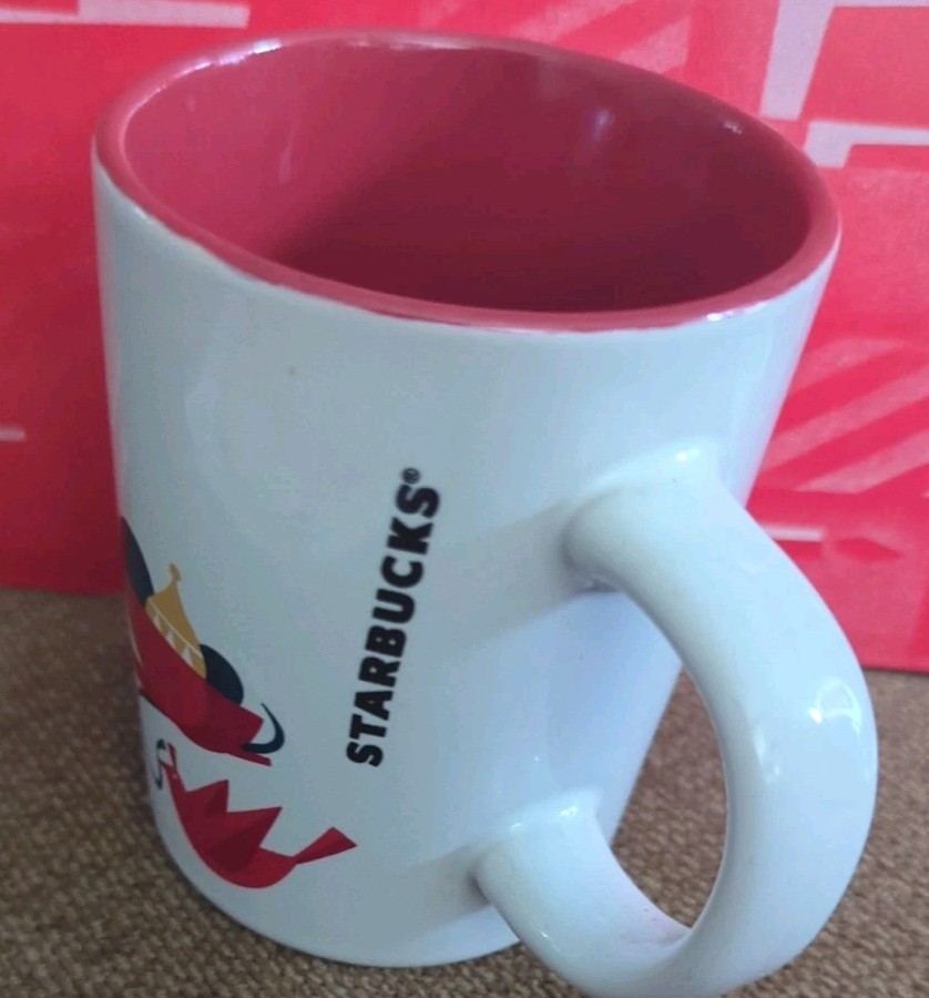 Starbucks Coffee Mug 2011 White Red Bird Cup 9 Oz Christmas Partridge Holiday