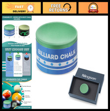 Premium Pool Cue Chalk - Nano Technology Billiard Chalk for Tournaments  Home U