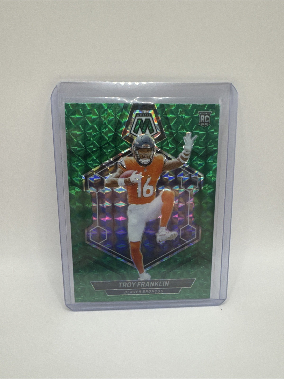 2024 Panini Mosaic - Rookies Troy Franklin #378 Green Mosaic Prizm (RC) #1109