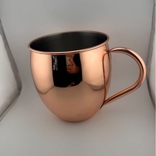 OGGI Moscow Mule Mug Copper Plated Stainless Steel Barrel Style Cocktail JUMBO