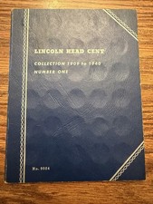 Vintage Lincoln Wheat Penny Album 1909-1940 Partial Set w/ Early Dates 1910 1920