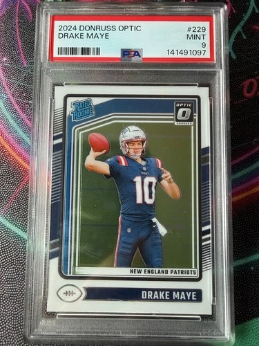 2024 PANINI DONRUSS OPTIC #229 DRAKE MAYE ROOKIE RC PSA 9