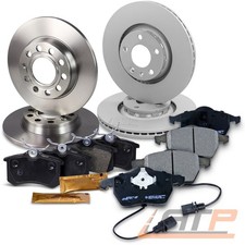 BREMSSCHEIBEN+BREMSBELÄGE KLÖTZE VORN+HINTEN FÜR AUDI A4 8E B6 B7