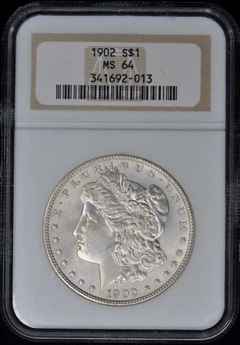 1902 Morgan Dollar S$1 NGC MS64