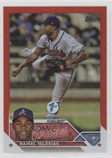 2023 Topps Series 1 1st Edition Red Foil 19/50 Raisel Iglesias #115 13bp