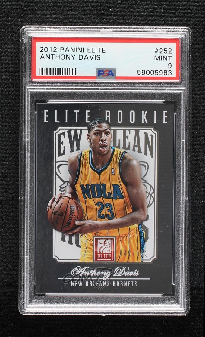 2012-13 Elite Elite Rookie 449/599 Anthony Davis #252 PSA 9 MINT Rookie RC 2e2