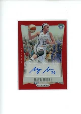 2024 Panini Prizm WNBA Maya Moore #TB-MM Throwback Red Prizm Auto 62/99