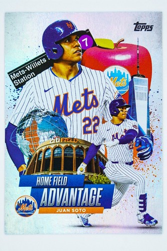 2025 Topps Series 2 Home Field Advantage Juan Soto HA-32 New York Mets SSP HIT - Picture 3 of 6