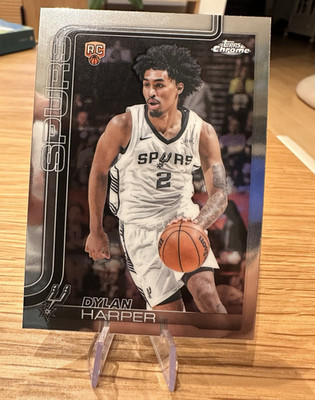 Topps Chrome Dylan Harper Rookie RC #252 San Antonio Spurs NBA 2025-26