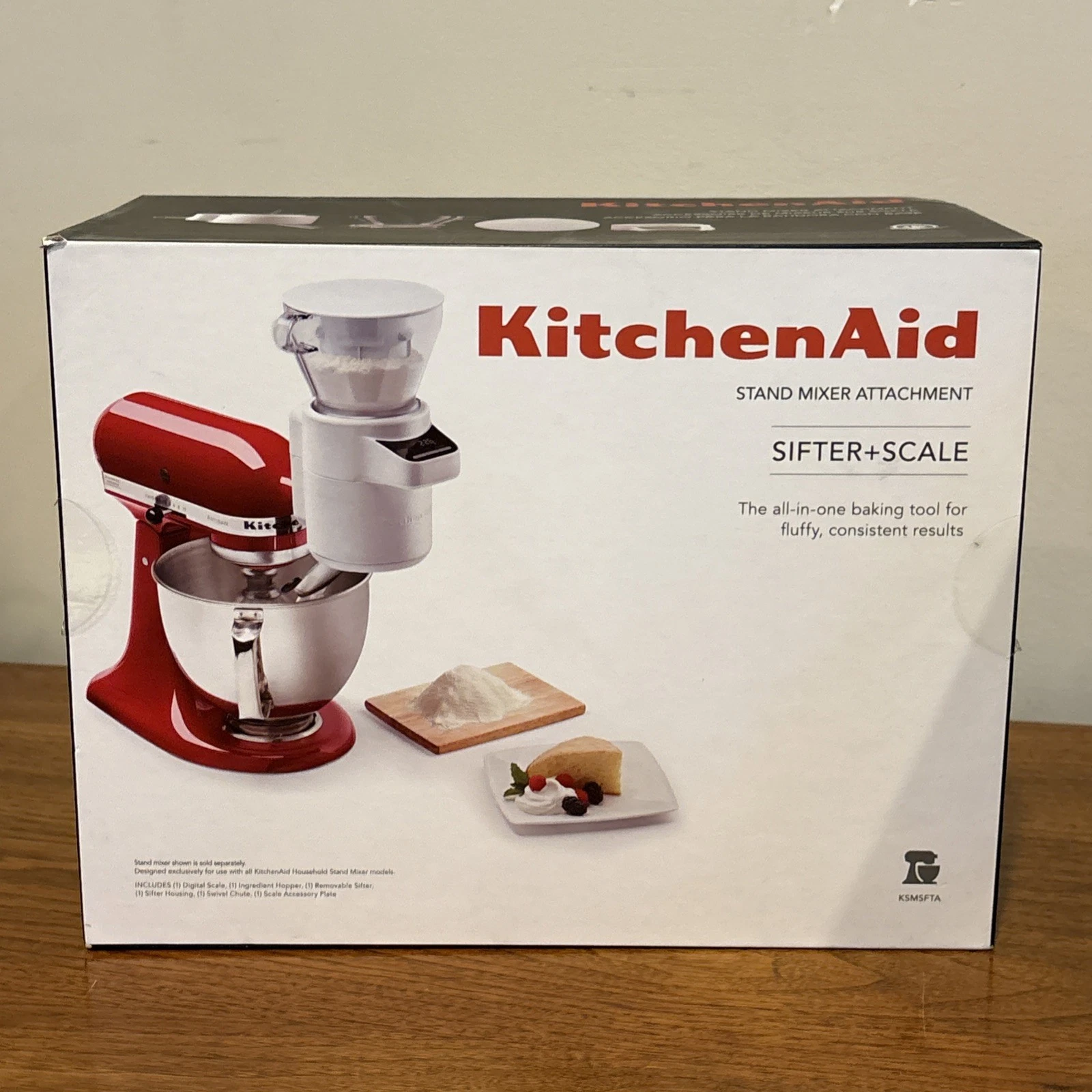KITCHEN AID STAND MIXER ATTACHMENT SIFTER + SCALE KSMSFTA New Open Box
Opens in a new window or tab
