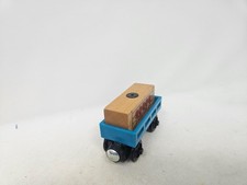 Thomas  Friends Wooden Railway Teal Cargo Car w/ Cargo Train Tank Engine VGUC