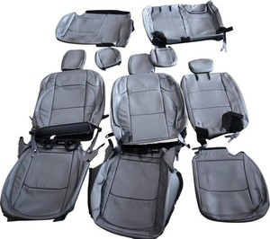 18-23 Jeep Wrangler 4 Door Gray Leather Seat Covers