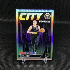 2023-24 Panini NBA Hoops Premium Stock #13 Nikola Jokic City Edition Silver