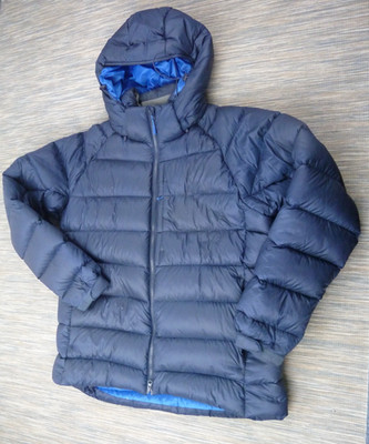 Rab Axion Pro Down Jacket Mens XXL Navy Hooded Hydrophobic Winter Coat Nikwax