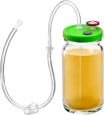 Mason Jar Lid Lliquid Culture Lid with Tubing for Mushroom growing Needle filter