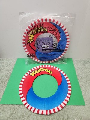 1995 Cap'n Crunch Cereal Soft Woosh Flying Ring Frisbee NEW OddzOn Vintage
