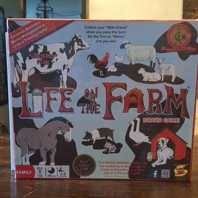 We R Fun Games Life on the Farm Board Game Award Winner, 2-6 Players