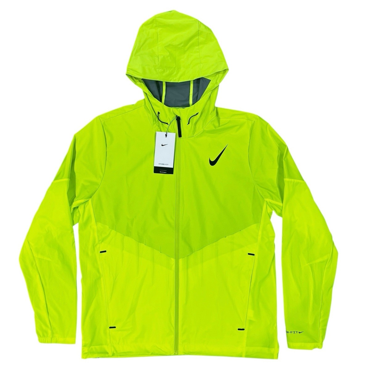 Nike Aeroswift StormFit Aerogami Volt Zip Running Jacket, Size XL