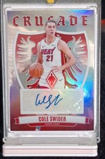 Panini 2023-24 Phoenix Crusade Cole Swider Autograph #CS-CSM Miami Heat