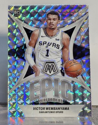 2023-24 Mosaic Victor Wembanyama Epic Performers Silver Mosaic RC #12 Spurs