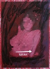 Frau Woman | Moderne Akt Kunst | Mixed Media Ölkreide Malerei-Druck-Fusion | A4