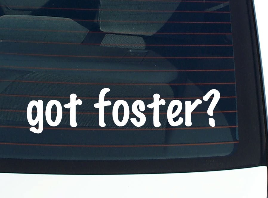 got foster? CAR DECAL BUMPER STICKER VINYL FUNNY LAST NAME WINDOW PRIDE