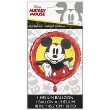 Unique Disney Mickey Mouse Party 18 Inch Round Foil Balloon - 1 ct