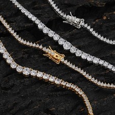 Stainless Steel Women's Necklace Hip-Hop Style Diamond Chain Exquisite Necklace