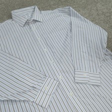 Brooks Brothers Dress Shirt Mens 18 - 35 Regent Fit Button Up Striped