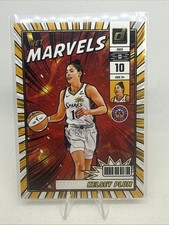 2025 Panini Donruss WNBA Kelsey Plum Net Marvels #3 Gold Press Proof Sparks
