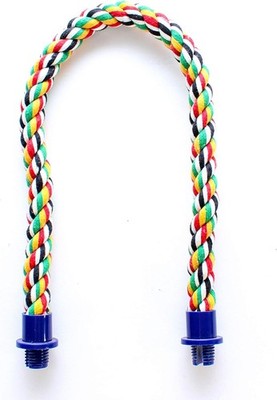 PENN-PLAX Bird Life Multicolored and Flexible Rope Perch   Create Fun, Colorf...
