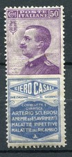 KINGDOM OF ITALY 1924 ADVERTISING SERUM CASALI CENT 50 MLH * CAT. 15