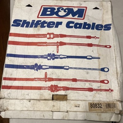 B&M 80832 Shifter Cable 4 ft. Length Eyelet/Threaded Ends Red Each