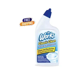 The Works Classic Clean Liquid Toilet Bowl Cleaner 24 floz Free Ship