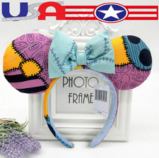US Disney Parks Minnie Ears Nightmare Before Christmas Sally Ear Headband