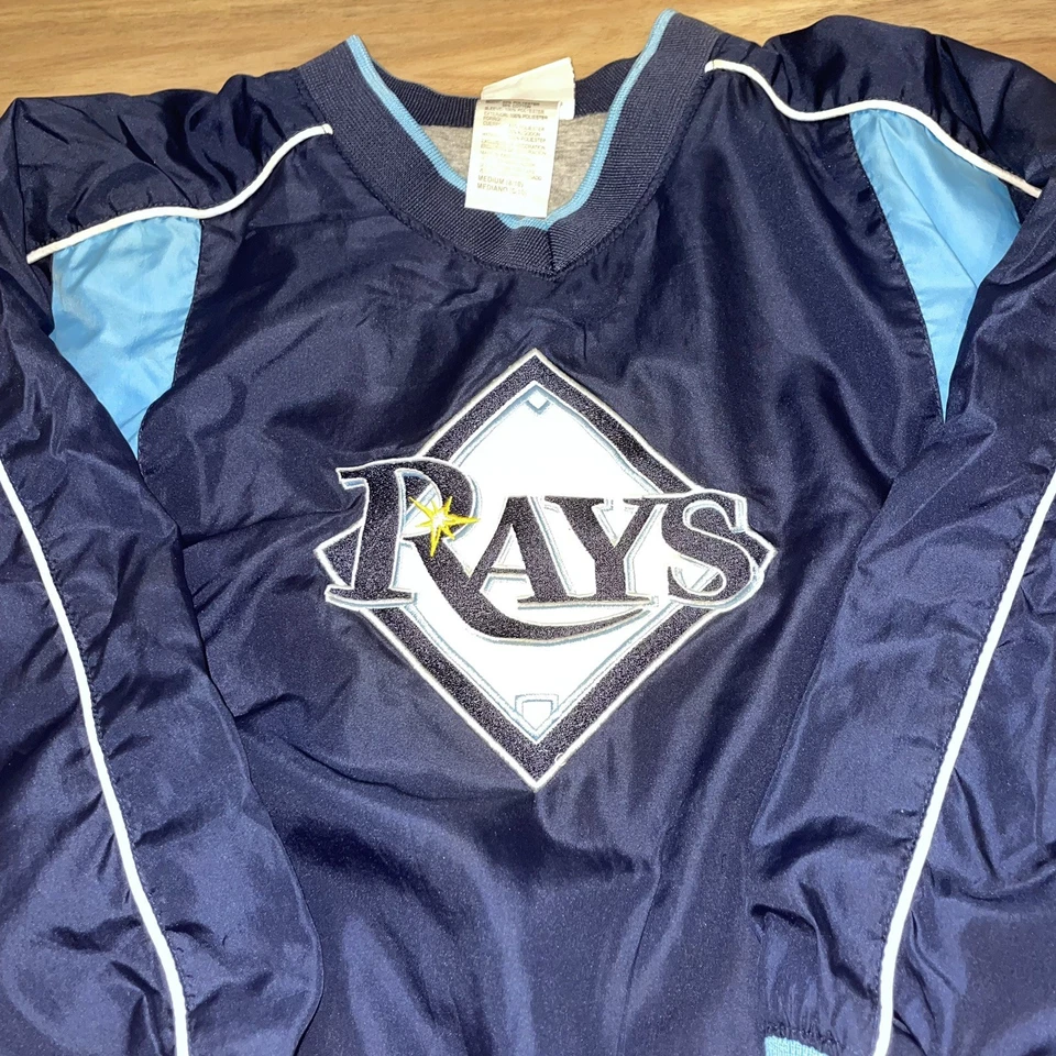TAMPA BAY RAYS MLB Authentic GENUINE MERCHANDISE Kids Size 8/10 Pullover JACKET - Image 2 of 4