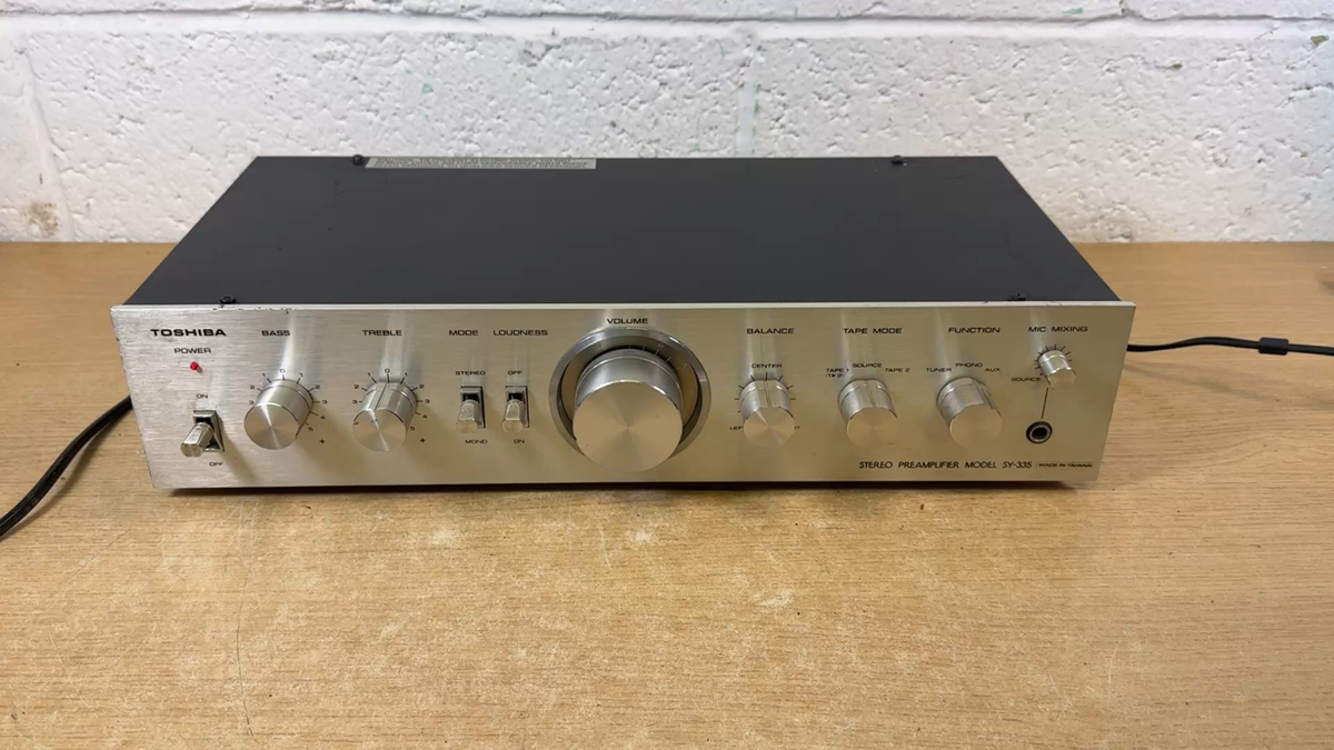 Vintage Toshiba SY-335 Stereo Preamplifier Working FREE P&P | eBay