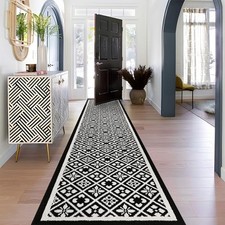  Hallway Runner Rug 2.6'x12' Heavy-Duty Durable Entryway Floor Mat with Non 